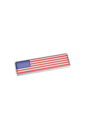 Amerika Bayrağı Tasarımlı Damlalı Alüminyum Sticker