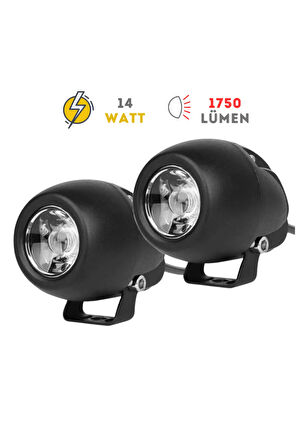 Snark 14w Motosiklet Led Sis Farı Uyumlu