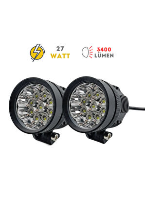 Alien 27w Motosiklet Led Sis Farı Uyumlu