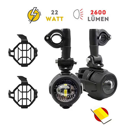 Knmaster Shark 20W BMW Motosiklet Led Sis Farı