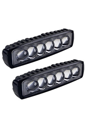 Olana 18w 6 Ledli Motosiklet / Off Road Led Sis Farı Takım
