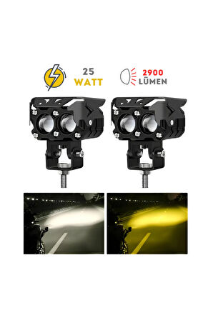 Transformers 25w Motosiklet Led Sis Farı Takım