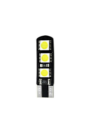T10 Canbus Smd 5050 6 Ledli Evrensel Beyaz Led Tekli