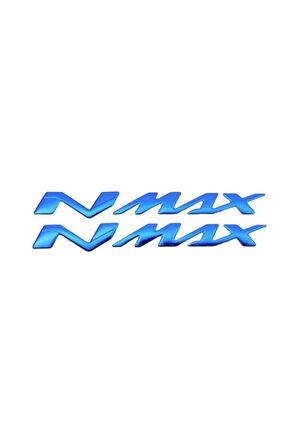 Yamaha Nmax Kabartmalı Sticker Solmayan Etiket Takımı Mavi
