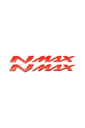 Yamaha Nmax Kabartmalı Sticker Solmayan Etiket Takımı Kırmızı