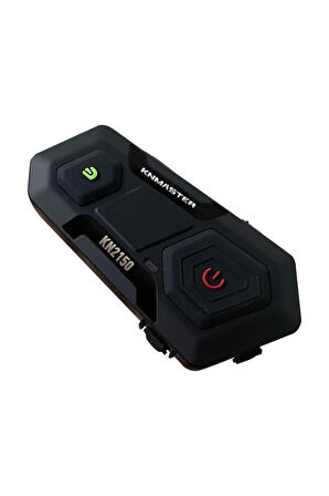 Kn2150 Motosiklet Kask Interkom Bluetooth Intercom Kulaklık Seti Siyah Hediye Seti