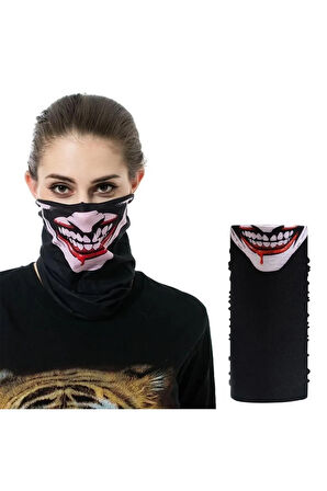 Scary Joker Buff Bandana Boyunluk Maske Türk Markası