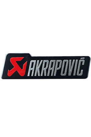 Akrapovic Dikdörtgen Sticker Kırmızı