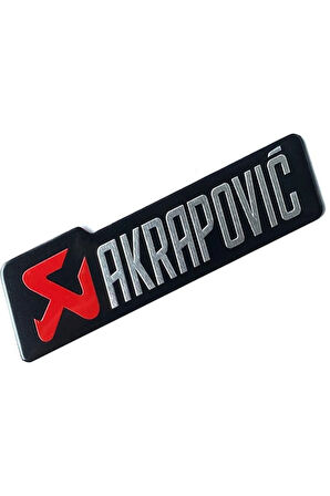 Akrapovic Dikdörtgen Sticker Kırmızı