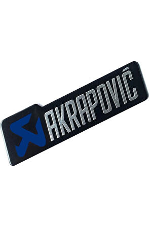 Akrapovic Dikdörtgen Sticker Lacivert