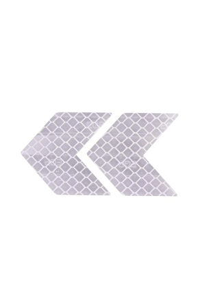 Ok Şerit Reflektörlü Yansıtıcı Sticker Etiket Beyaz