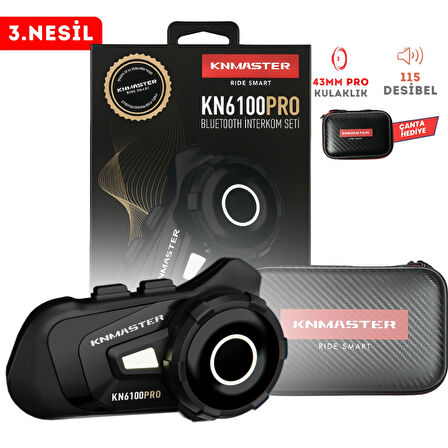 Knmaster KN6100 Bluetooth Motosiklet Kaskı Kulaklık Seti
