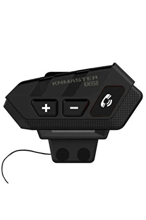 Kn550 Motosiklet Bluetooth Kulaklık Mikrofon Seti Siyah Hediye Seti