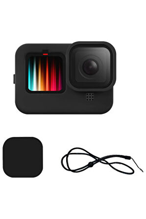 Gopro Hero 9/10/11/12/13 Uyumlu Yumuşak Silikon Kamera Kılıfı Lens Kapağı Koruyucu Çerçeve Kılıf