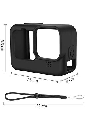 Gopro Hero 9/10/11/12/13 Uyumlu Yumuşak Silikon Kamera Kılıfı Lens Kapağı Koruyucu Çerçeve Kılıf