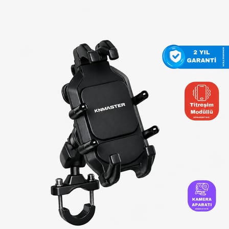 Knmaster TT-860 Titreşim Engelleyicili Tüm Motosikletlere Uyumlu Telefon Tutucu