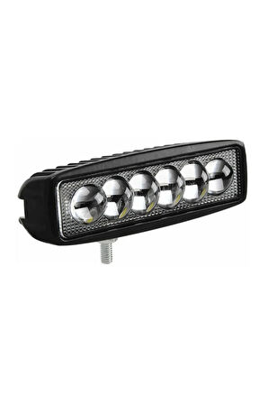 6 Ledli 18w Metal Kasalı Off Road Gündüz Farı Sis Farı 2'li Set