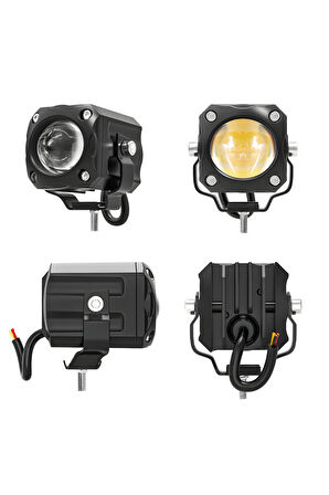 Scor 15w 3 Renkli Motosiklet Led Sis Farı