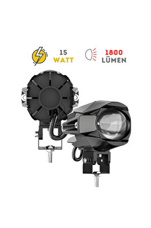 Scorion 15W Motosiklet Led Sis Farı
