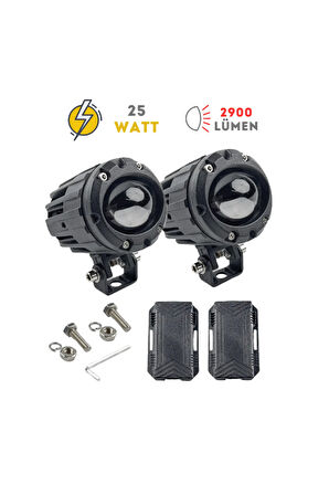 Buffalo 25W 3 Renkli Motosiklet Led Sis Farı