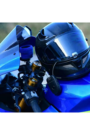 Motosiklet Kaskı Kilidi + Knmaster Karbon Çanta Hediyeli – Esnek Kablo ve Üst Düzey Koruma