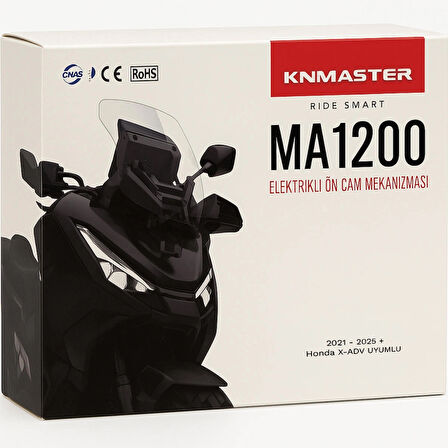 KNMASTER Elektrikli Ön Cam Mekanizması - Honda X-ADV 750 Uyumlu