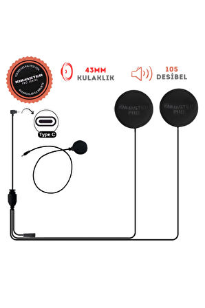 KN2300 Kapalı Kask Mikrofon ve Kulaklık