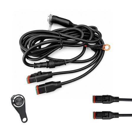 KNMASTER ED100 Sis Farı Kablo Tesisatı ve Aç/Kapat Düğmesi | Plug & Play Bağlantı