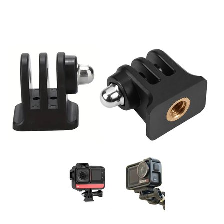 KNMASTER Aksiyon Kamerası Tripod Bağlantı Adaptörü – 1/4" Vida Dişi – GoPro, DJI Osmo Action ve Insta360 Uyumlu