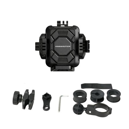 KNMASTER TT-890LWC Kablosuz Şarjlı Tüm Motosikletlere Uyumlu Titreşim Modüllü Telefon Tutucu