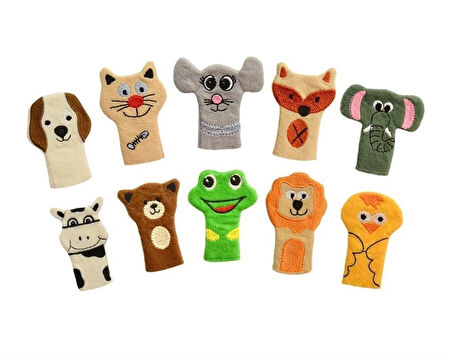 AnkiToys İnsanlar ve Hayvanlar Parmak Kukla Seti