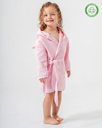 Kedicik Bornoz Pembe