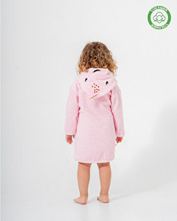 Balinalı Bornoz Pembe - Pembe