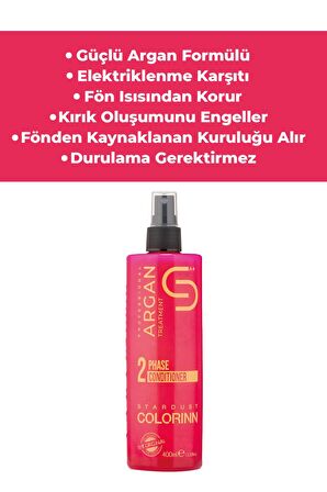 Colorinn Çift Fazlı  Argan Fön Suyu-400 ml