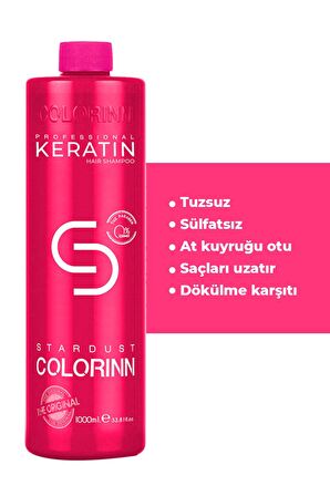 Colorinn Premium Series Tüm Saçlar İçin Canlandırıcı Tuzsuz At Kuyruğu Özlü Şampuan 1000 ml