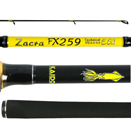 Kaido Zacra 259 Cm 2.0-3.5 PE Kalamar  Spin Olta Kamışı