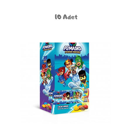 PJ Masks Tüp Draje Bonibon  (20 Gr.) 10 Adet