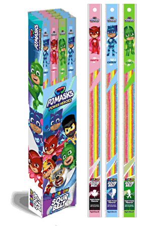 PJ Masks Rainbow Ekşi Şerit Şeker Tutti Frutti Aromalı (15 Gr.)