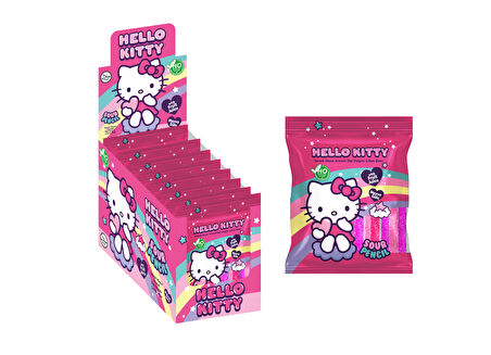 Hello Kitty Sour Belt Rainbow Meyve Ar.Ekşi Şerit Şeker 80 Gr.