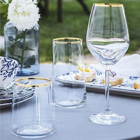 Rakle Avantgarde Gold 6'lı Ayaklı Bardak - 490 ml