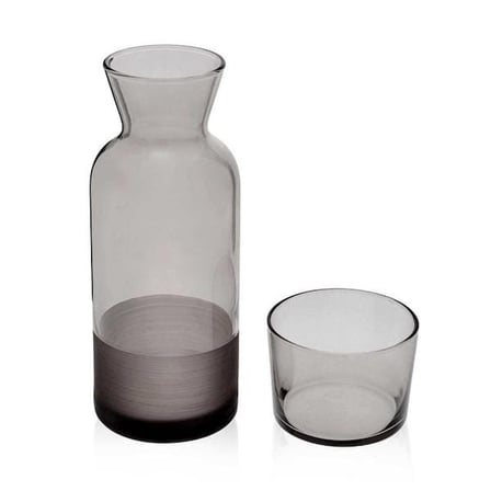 Rakle Matte Bardaklı Sürahi - Siyah - 700 ml