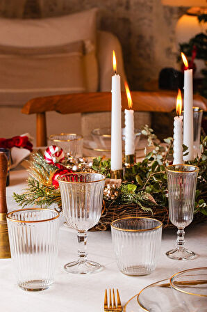 Splendid Gold 4'lü Su Bardağı Seti 290 cc