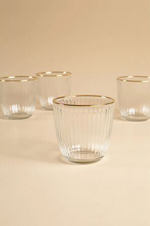 Splendid Gold 4'lü Su Bardağı Seti 290 cc