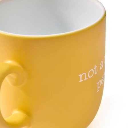 Rakle Not A Morning Person Kupa - Sarı - 400 ml