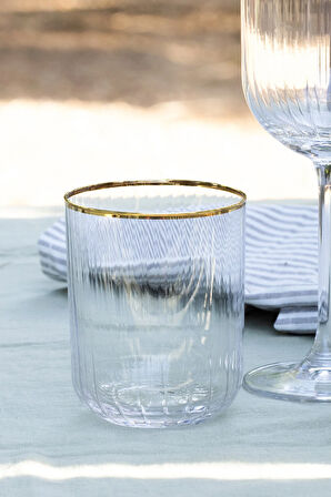 Adore Gold 4'lü Su Bardağı Seti 350 cc