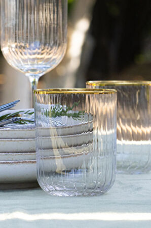 Adore Gold 4'lü Su Bardağı Seti 350 cc