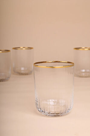 Adore Gold 4'lü Su Bardağı Seti 350 cc