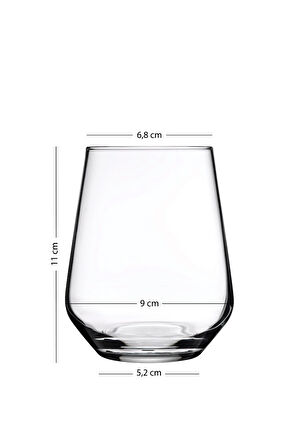 Glow 4'lü Su Bardağı Seti Altın 425 cc