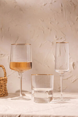 Bliss Gold 4'lü Su Bardağı Seti 350 cc