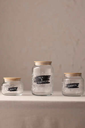 Siena Jar 3'lü Kavanoz Seti 970 cc/ 635 cc/ 430 cc